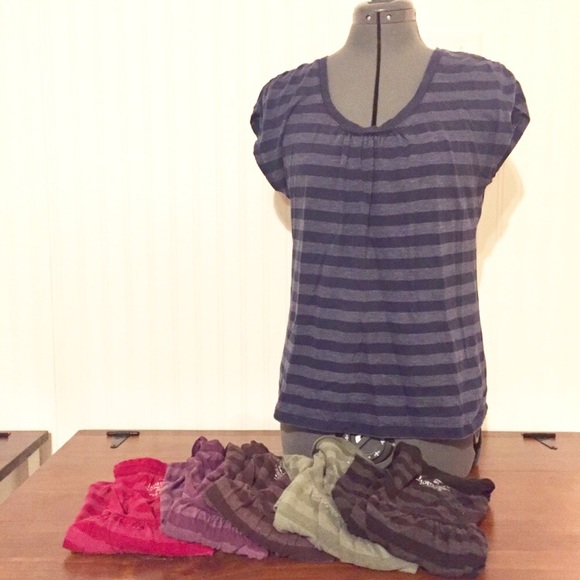 Lot of 6 Faded Glory scoop neck tees - Picture 6 of 8